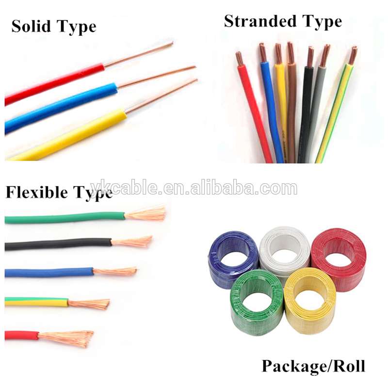 1.5 mm 2.5 mm 4 6 sq mm Single core PVC coated copper electric cable wire